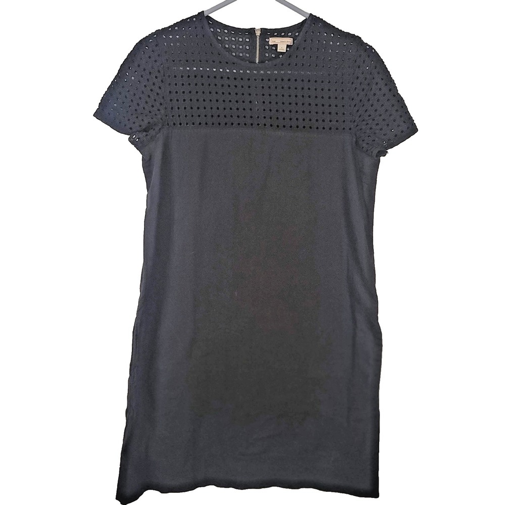 Gap Designed & Crafted Dress Womens S‎ Eyelet Shift Short Sleeve Pockets Casual